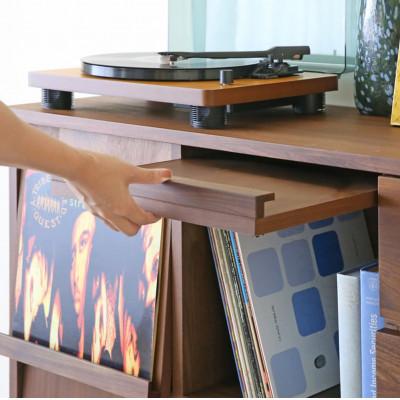 ふるさと納税 筑後市 本棚  レッチェ 68マガジンレコードラック ウォルナット【10年保証】【高野木工】 |  | 03