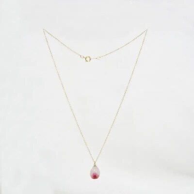 長七屋の月桃ネックレス　14KGF　M(BOX付)【GeーGFーnec13ー3】証明書付【1711492】