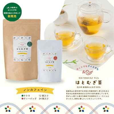 【ふるさと納税】はとむぎ茶ティーバッグセット　 飲料類 お茶 飲み物 ソフトドリンク 能美市産はとむぎ ホット アイス 芳ばしい香り 豊かな風味