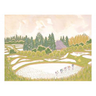 ふるさと納税 館山市 館山ふるさと大使 イシイタカシの房総版画シリーズ『棚田』 |  | 01