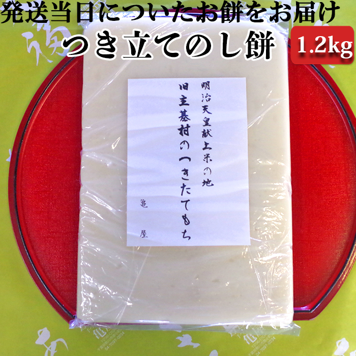 【日時指定必須】つきたて「のし餅」（1.2kg）[0007-0046]