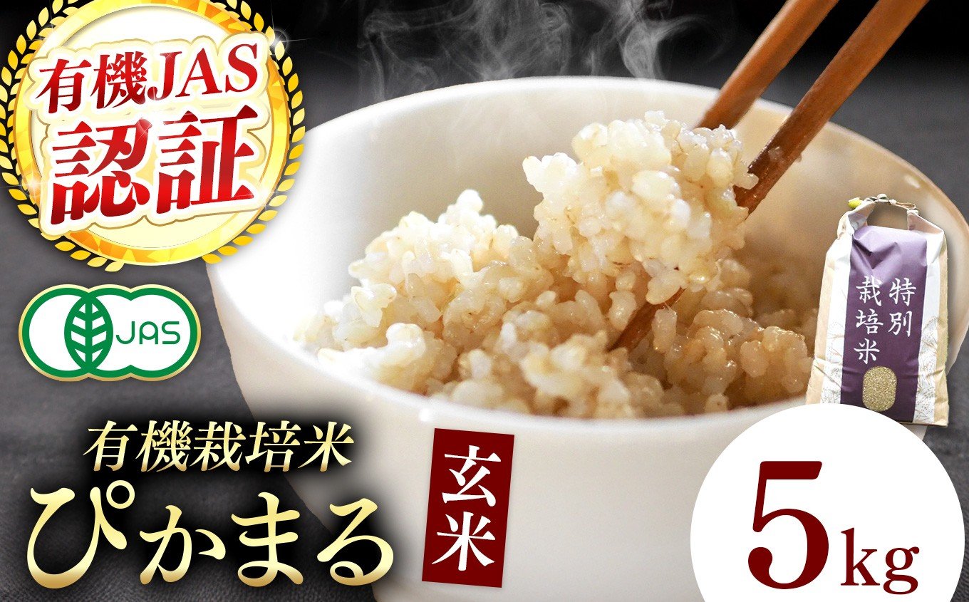 
            【令和7年産】『タガメの里・自然米』ぴかまる 玄米5kg  【有機JAS認証米】 | お米 こめ 米 コメ こめ ぴかまる 玄米 有機JAS認証米 兵庫県 上郡町											
          