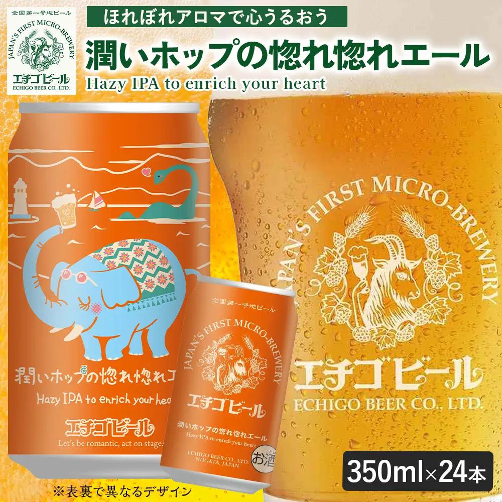 クラフトビール エチゴビール 潤いホップの惚れ惚れエール 350ml 缶 24本 〔P-484〕 那須町