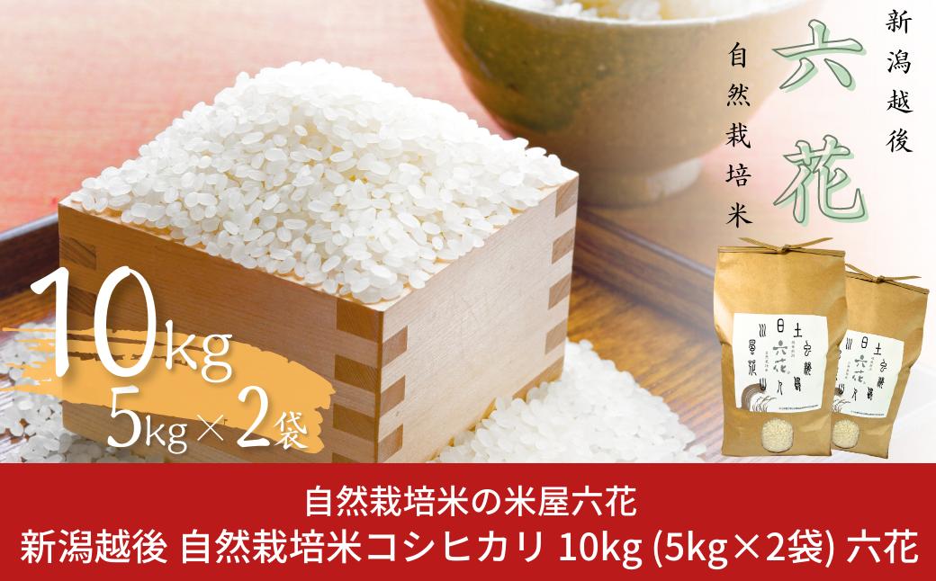 
            新潟越後 自然栽培米コシヒカリ 10kg（5kg×2袋） 数量限定 令和7年産米 2025年産米 こしひかり 有機JAS認証【031S010】
          