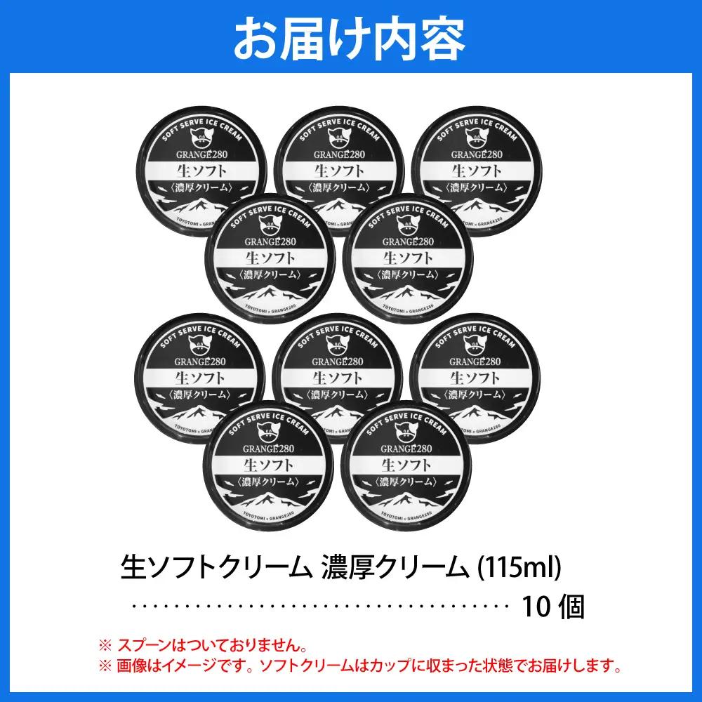 生ソフトクリーム【濃厚クリーム】計10個 ソフトクリーム