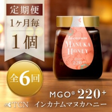 【毎月定期便】インカナム マヌカハニー【MGO220+】250g×1個　全6回