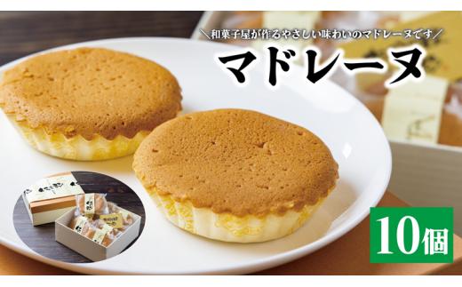 マドレーヌ 焼き菓子 10個セット 和菓子屋が作るマドレーヌ 贈り物 おすそ分け お菓子 長門市