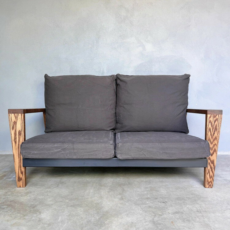 【ふるさと納税】【選べる素材・カラー】2人掛けソファ　Y.T Sofa 2seater（帆布／コーデュロイ／レザー） ※北海道・沖縄・離島への配送不可