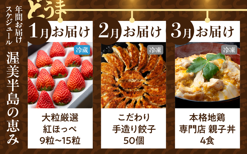 渥美半島の恵み  定期便 12回 旬のおまかせコース　 肉 海鮮 農産物 ( うなぎ / ブランド豚 / メロン / しらす/ 餃子 / ジェラート / とうもろこし / 焼き鳥 / トマト / 牛肉