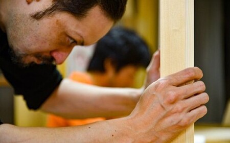 国産ひのき使用キッズチェア＆デスク（川﨑ｸﾗﾌﾄ）　椅子 子ども 机