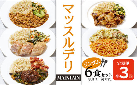 【定期便3か月】マッスルデリ 6食 冷凍 弁当 男性
