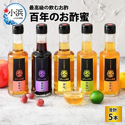 ふるさと納税 小浜市 百年のお酢蜜 200ml×5本