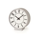 【ふるさと納税】eki clock s / ホワイト（TIL19-08 WH） レムノス Lemnos 時計　【装飾品 民芸品 工芸品 伝統技術 インテリア】　お届け：※申込状況によりお届け迄1～2ヶ月程度かかる場合があります。