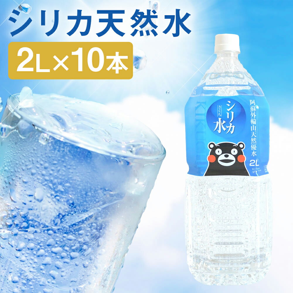【ふるさと納税】シリカ天然水 2L×10本 合計20L シリカ水 飲料水 ミネラルウォーター 水 軟水 鉱水 ペットボトル 熊本県 送料無料