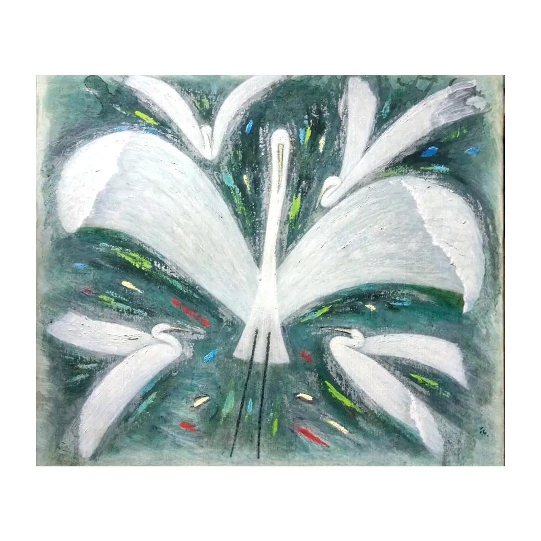 【 限定 1点 】群れる 絵画 アート インテリア 一点物