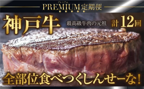 特選神戸牛 定期便 12回 牛１頭 全部位 食べつくしんせーな！ 定期便 神戸牛 素牛 但馬牛 A4ランク以上 神戸ビーフ 但馬ビーフ 世界農業遺産 和牛 国産 黒毛和牛 牛肉 お肉 希少部位 ロース ヒレ サーロイン すき焼き 焼肉 ステーキ 赤身 モモ 旨い 人気 おすすめ 冷凍 おすそ分け