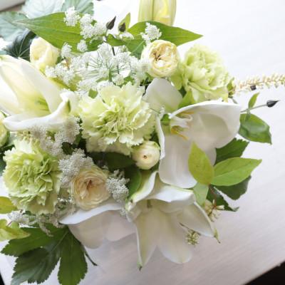 ふるさと納税 筑西市 【毎月定期便】季節のお花で束ねた仏花【花瓶用】/Lサイズ全12回 |  | 01