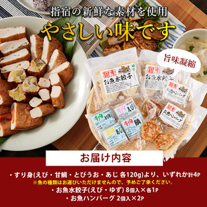 お魚ハンバーグ・お魚水餃子･すり身セット カワノすり身店 IB062-006 惣菜 惣菜