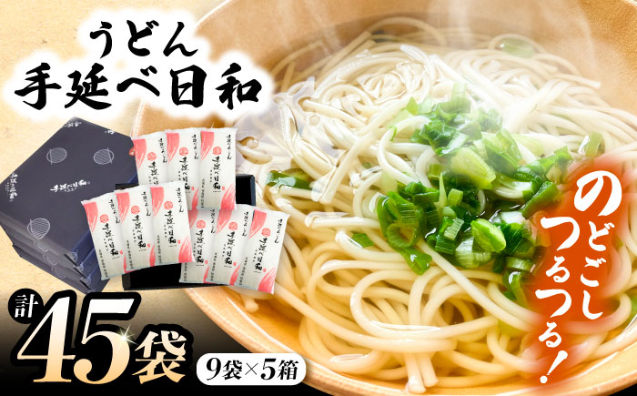 手延べ日和 うどん 250g×9袋 5箱セット / 乾麺 麺 手延べうどん / 南島原市 / 舘製麺所 [SCE007]