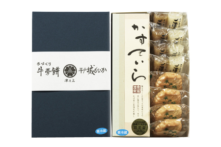 カステラ 最中 牛蒡餅 平戸のこだわり銘菓 3種 セット 9点 6回 定期便 総計 54点 食べ比べ 詰め合わせ [菓子処津乃上 長崎県 平戸市 hr42bgy390071]