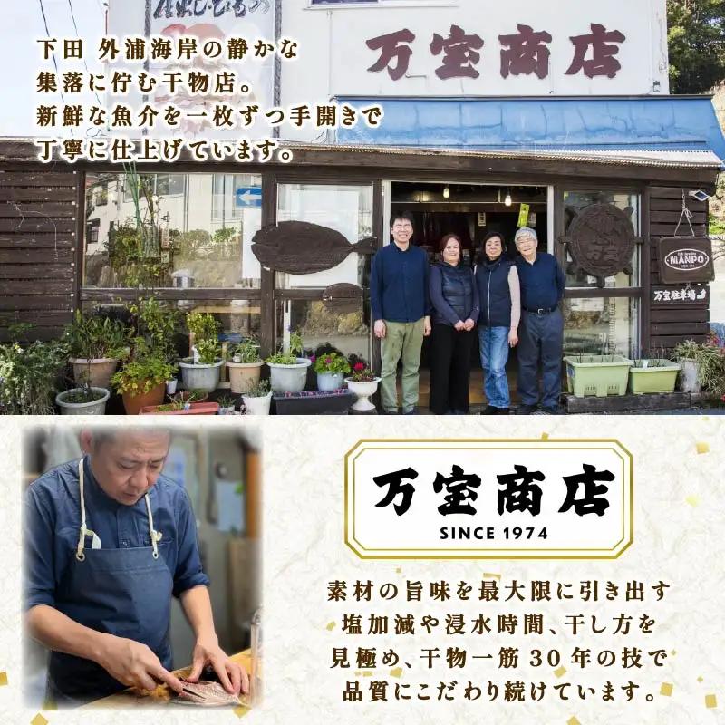 干物 伊豆 下田 ひもの万宝 アジ 干物 10枚 セット 冷凍 静岡 万宝商店