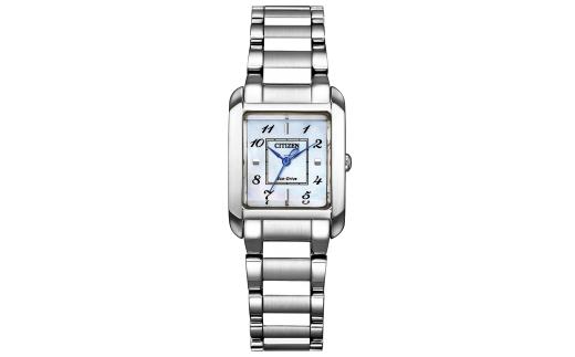 【期間限定(12/25～1/31)寄附額】シチズン 腕時計 シチズンL EW5600-87D CITIZEN 時計 SQUARE Collection 岩手県 北上市 Q0230 松村時計店 レディース ファッション 小物 ウォッチ 白蝶貝 光発電エコ・ドライブ 5気圧防水