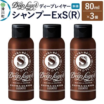 ふるさと納税 滑川町 ディープレイヤー シャンプー ExS 80mL×3個|19_sss-240301