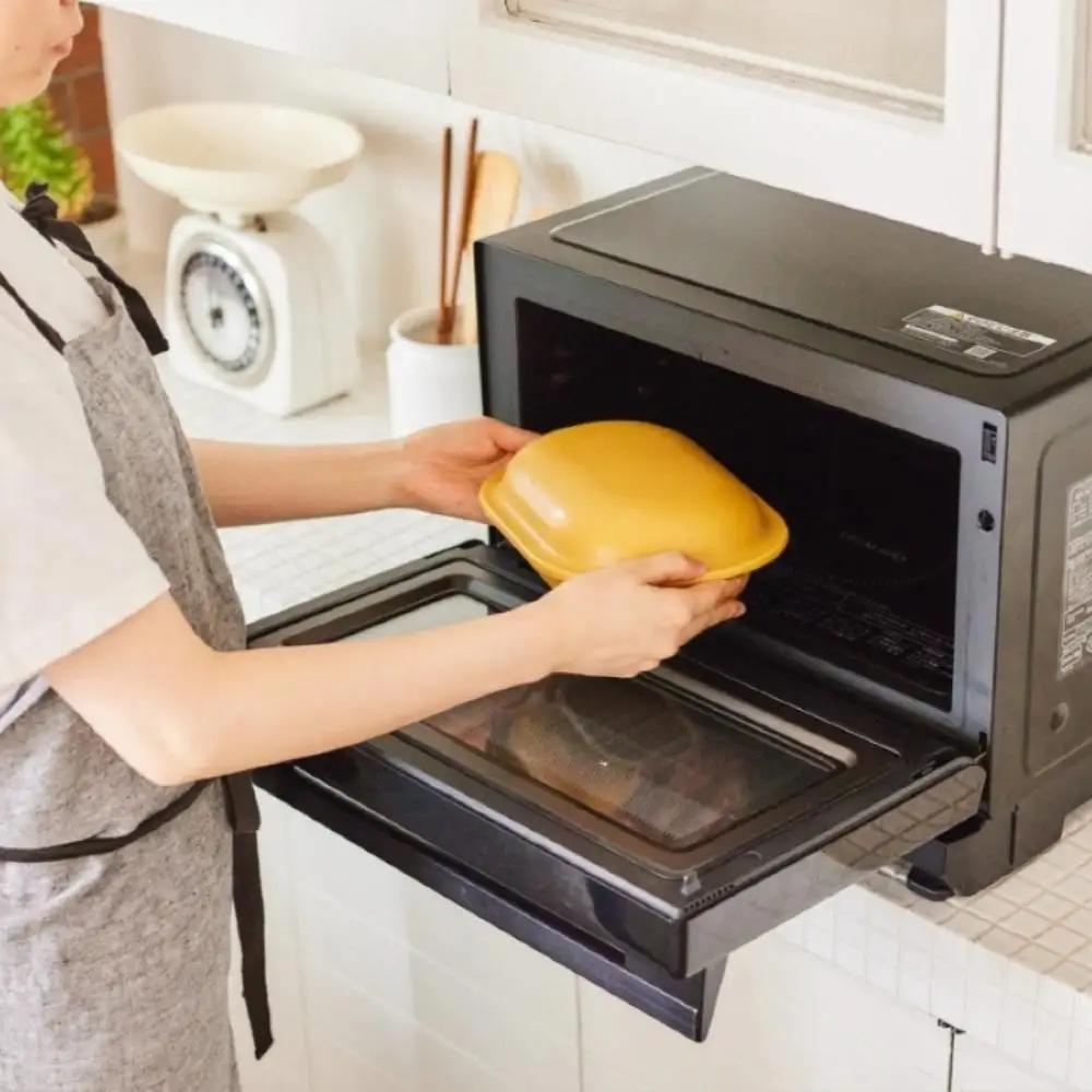 新発想・電子レンジで簡単に本格調理ができるRANGESTAR（レンジスター）mini ミニ キャメル 萬古焼（ばんこやき） │ レンジで簡単 簡単調理 時短調理 耐熱容器 器 調理器具