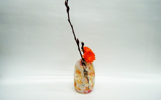 西伊豆ガラス「一輪挿し」 伊豆 ガラス 花瓶 花 フラワー ピンク ブルー 手作り 黄金崎クリスタルパーク