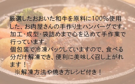 2227R_お肉屋さんの「おおいた和牛 生ハンバーグ」たっぷり1.6kg！（160g×10個）