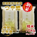 【ふるさと納税】【新米】令和6年産 つや姫 精米10kg(5kg×2) 宮城県村田町産【1241455】