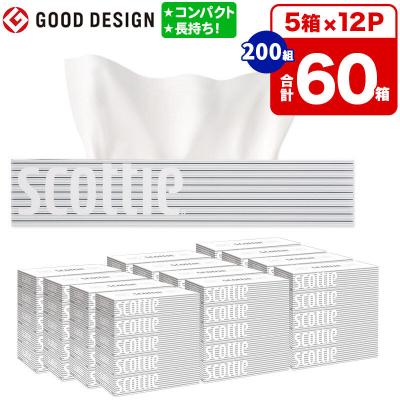 ふるさと納税 秋田市 ティッシュ スコッティ ティシュー 5箱×12パック|15_nsc-051201