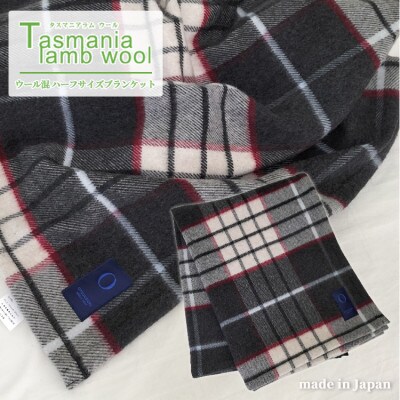 【ハーフサイズ】タスマニアラムウール混毛布 90×140cm ベージュ1枚 SH−34911L【1428662】