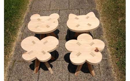 ⽊製イス 《はな》 OTOMO STOOL mini 【1778-4】