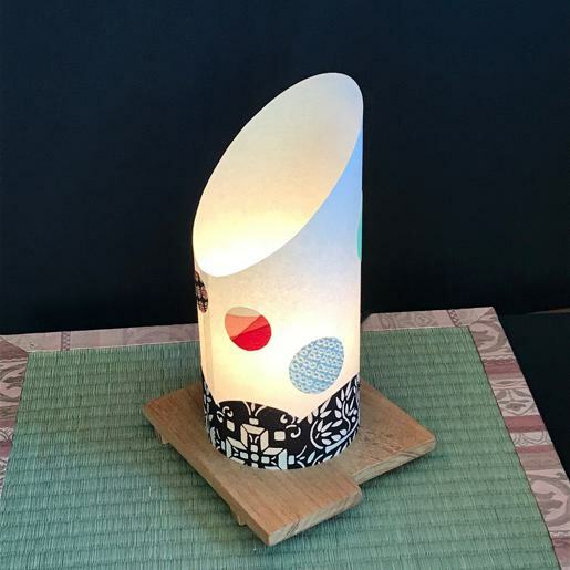 着物生地で作ったおしゃれな行灯（あんどん）  おしゃれ玉 020C219_イメージ3