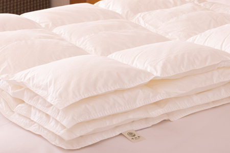 羽毛肌掛けふとん キング［マザーホワイトグース95％×抗菌加工生地]　【1629】