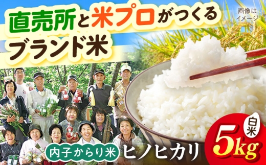 米 内子からり米 令和7年産ヒノヒカリ 5kg（精米5kg×1袋）／ お米 こめ 白米 精米 食品 令和7年度 ヒノヒカリ 送料無料 米 新米 愛媛 内子町 国産 ふるさと納税 お取り寄せ ギフト 特産品 四国 返礼品 産地直送 愛媛県 内子 お礼 贈り物 ご飯 ごはん 弁当 お弁当 おにぎり 美味い ブランド ブランド米 【株式会社内子フレッシュパークからり】 [BKAD092]