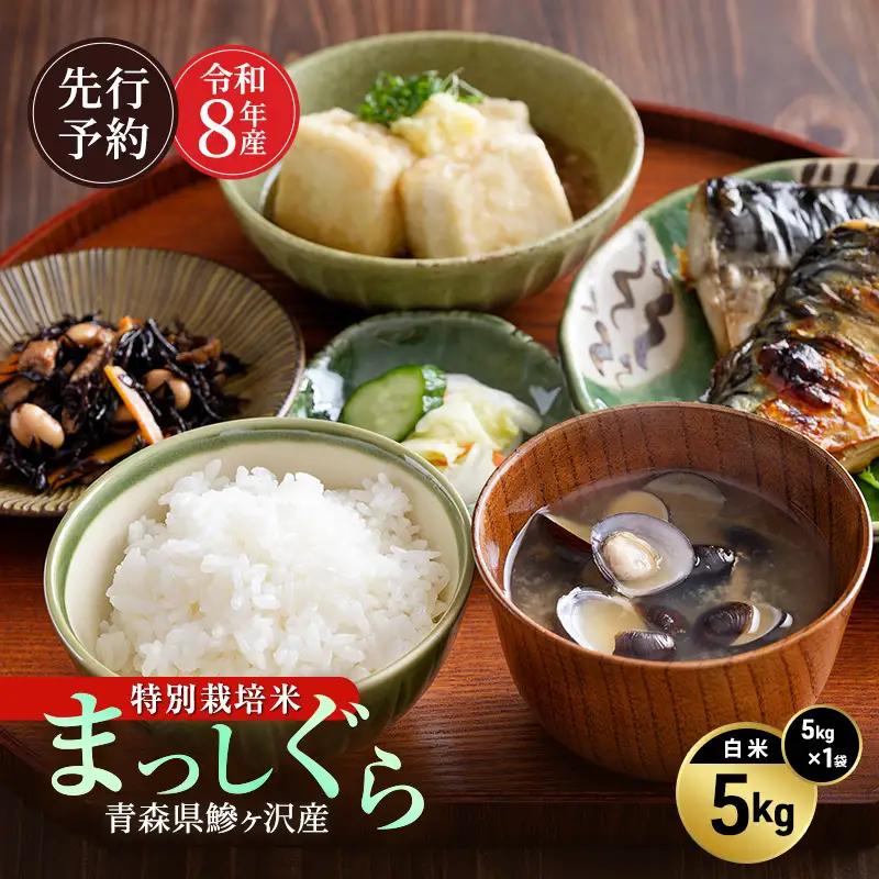 まっしぐら 特別栽培米 白米 青森県産 まっしぐら【5kg】【先行予約】