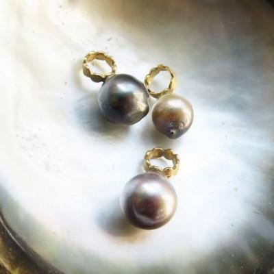 ふるさと納税 座間味村 kerama pearl × marumaru charm top / K18 T-13 |  | 03