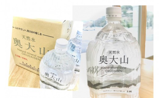 ＜定期便6回＞天然水奥大山(2L×12本入り×6か月・計72本)