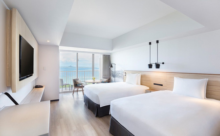 【2026年1月～2026年12月まで】「ヒルトン沖縄瀬底リゾート」1泊2日／朝食付きペア宿泊券（エグゼクティブルームオーシャンビュー　ツインベッド／禁煙） 