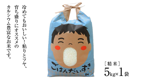 【 令和6年産 】 カルシウム農法米 コシヒカリ 精米 5kg ( 5kg × 1袋 ) (茨城県共通返礼品 かすみがうら市) 米 ごはん 粘り ツヤ コメ お米 白米 [EX005sa]