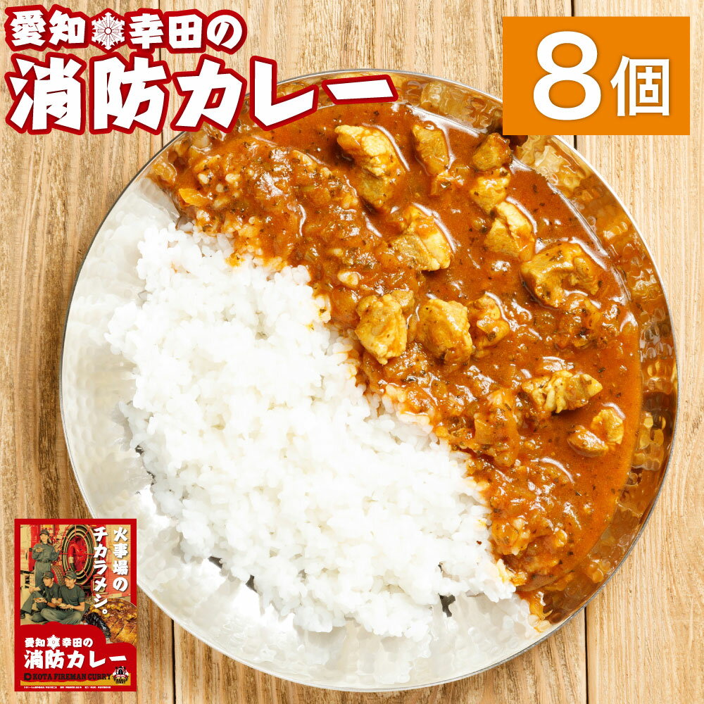 【ふるさと納税】幸田消防カレー 200g×8個 8食セット カレー レトルトカレー レトルト ご当地カレー 小麦粉不使用 豚肉 惣菜 常温保存 保存食 非常食 長期保存 送料無料