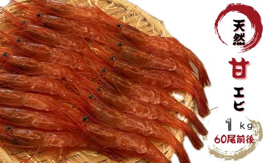 8-024-006　天然甘エビ 1kg（60尾前後）