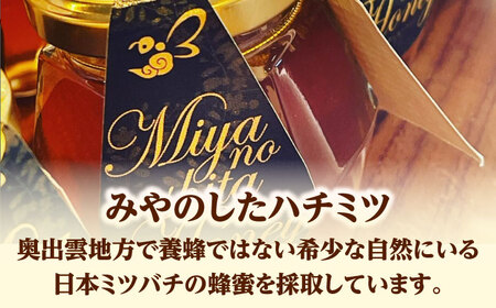 希少な天然日本ミツバチの「はちみつ」 80ml×2個 島根県雲南市/みやのしたハチミツ｜蜂蜜 国産 はちみつ ハチミツ [AICL001]