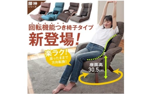 1175 腰の神様がくれた中座椅子【第６弾】【ブルー】