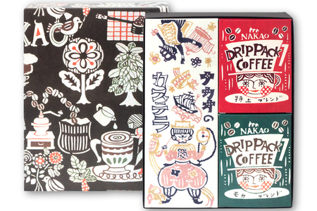 カステラ1斤＆ドリップパック2種セット｜コーヒー 珈琲 お菓子 スイーツ ギフト 仙台 富谷 なかお NAKAO カフェ 焼菓子 [0156]