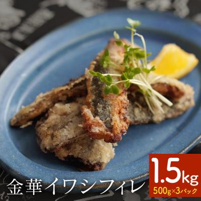 ふるさと納税 石巻市 訳あり 金華 イワシ フィレ 1.5kg ( 500g × 3P ) 宮城県産 いわし 鰯 フィーレ