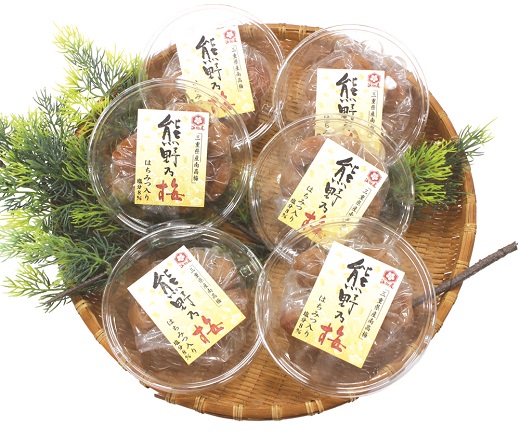 梅干し 熊野乃梅 「はちみつ味」 小分け 6パックセット 140g×6【snby0018】