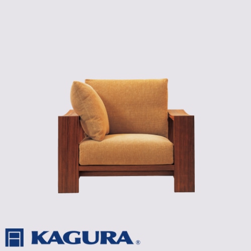 家具蔵 KAGURA 1Pソファ モデルノ ウォールナット材 家具 ソファー 1人掛け sofa リビングソファー 木材 無垢材 職人 手作業 天然木 高級木材 無添加 安全 ジャパニーズモダン 高級家具 熟練 無着色 おしゃれ 天然木無垢材 温もり シンプル 洗練